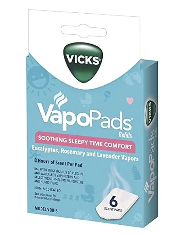 Vicks Vapopads - Almohadillas de repuesto con aroma a romero y lavanda, 6 unidades