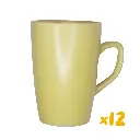 Juego de 12 tazas de 250 ml.