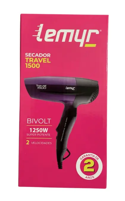 Secadora de Cabello para viajes - Lemyr1500