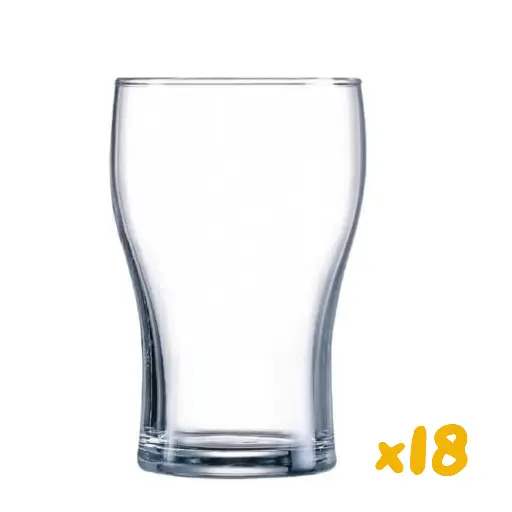 [01032445.5] Juego de 18 vasos de vidrio - 200ml